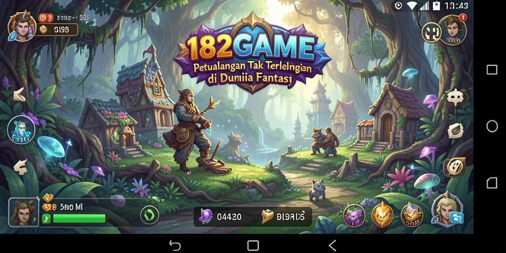 Tampilan gameplay petualangan yang mendebarkan di 182GAME.