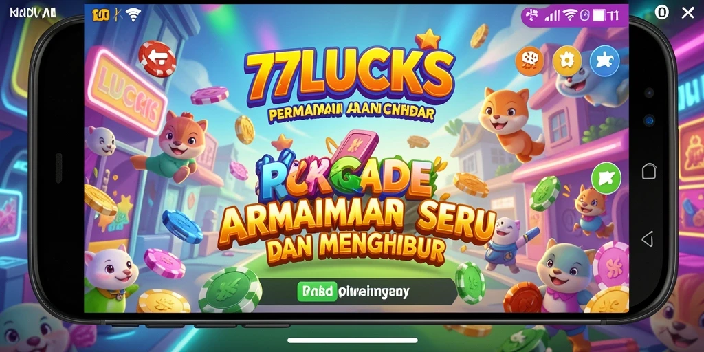 Screenshot gameplay seru dari 77LUCKS, menampilkan tantangan Arcade yang menarik.