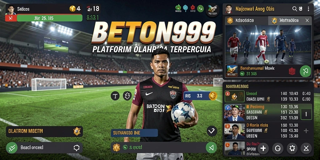 Tampilan screenshot BETON999 yang menampilkan fitur taruhan olahraga.