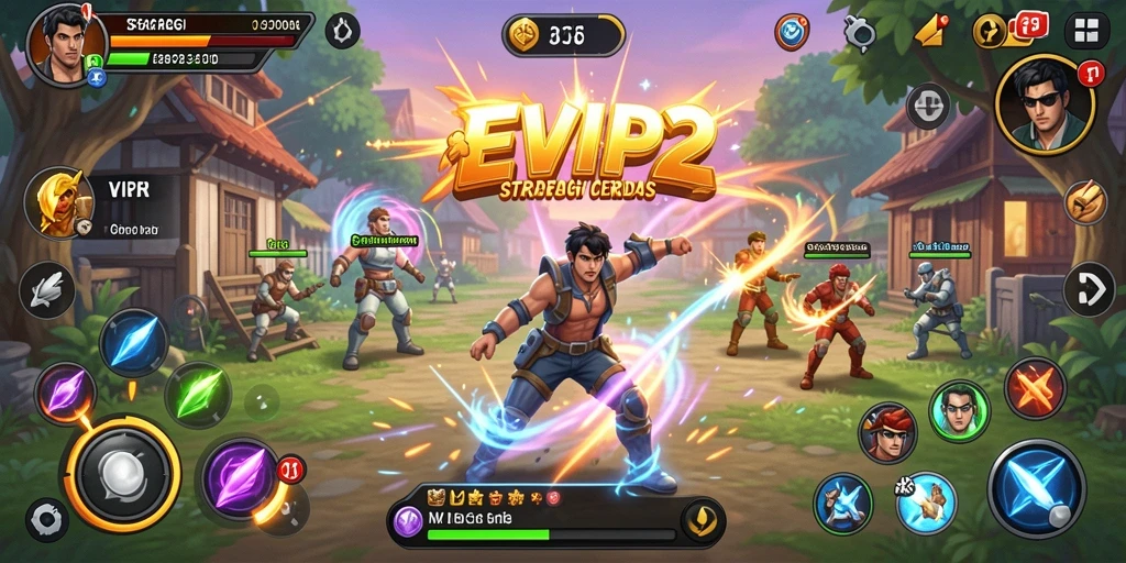 Tampilan gameplay EVIP2 yang penuh strategi dan tantangan.