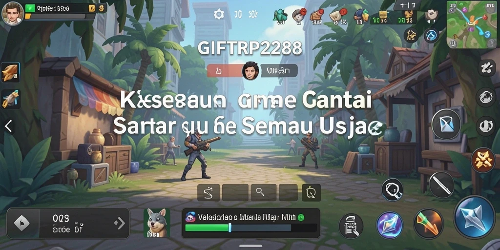 Screenshot menunjukkan gameplay seru dari GIFTRP288.