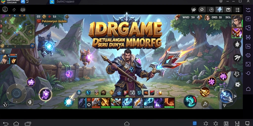 Tampilan gameplay seru dari IDRGAME dalam dunia MMORPG.
