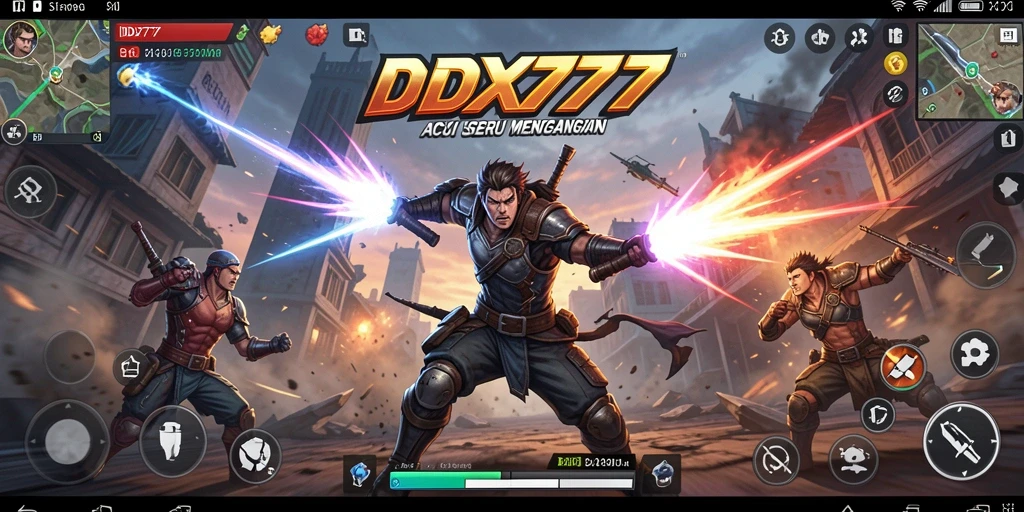 Tampilan gameplay seru dalam aksi pertarungan IDX777.