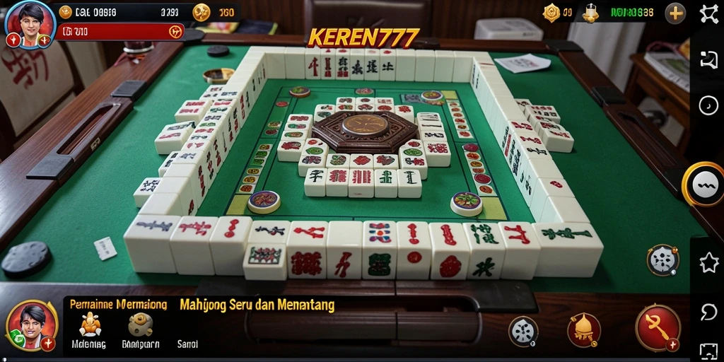 Screenshot dari gameplay Mahjong KEREN777 yang menghibur.
