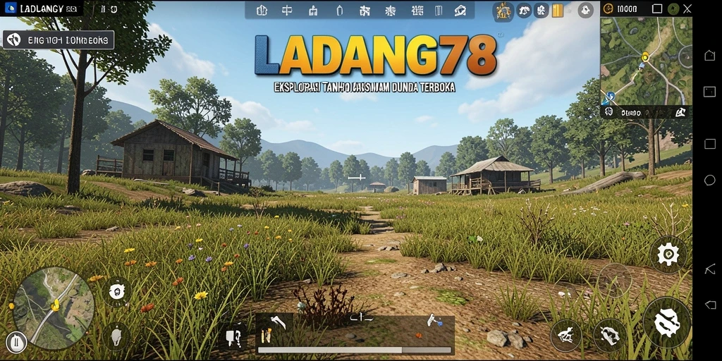 Tampilan gameplay <strong>LADANG78</strong> yang epik dalam dunia terbuka.