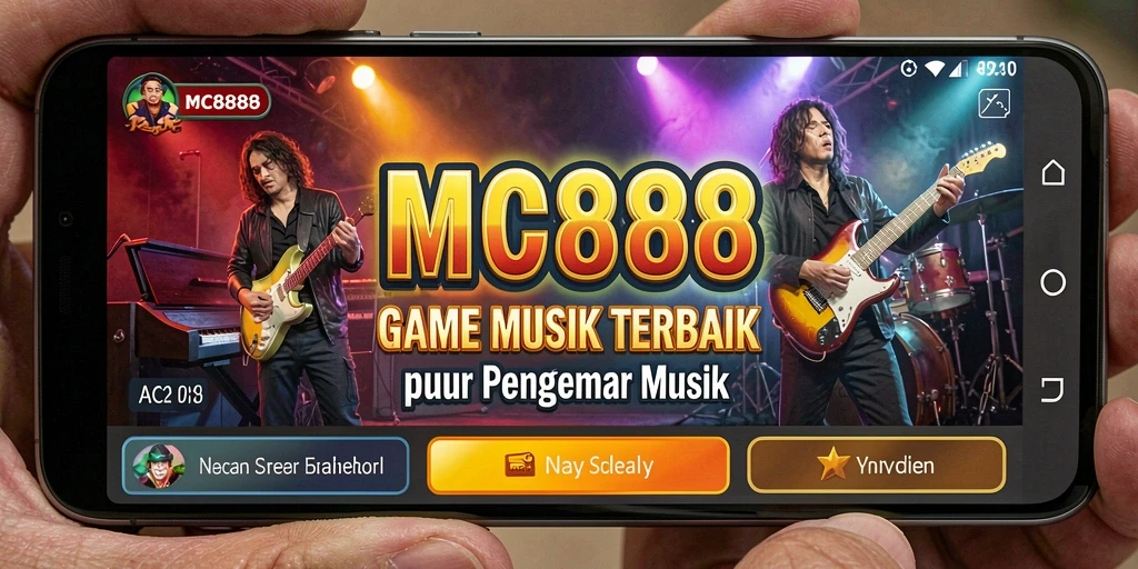Screenshot gameplay MC888 yang menampilkan keseruan bermain musik.