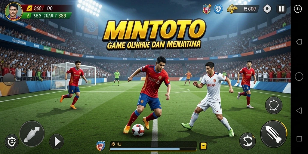 Tampilan gameplay seru MINTOTO menampilkan aksi olahraga yang mendebarkan.