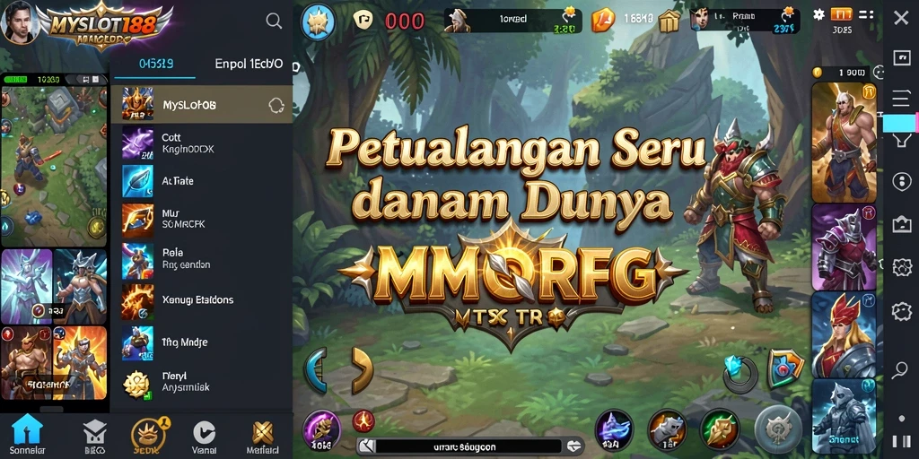 Tampilan gameplay MYSLOT188 yang memukau dengan pertempuran epik.