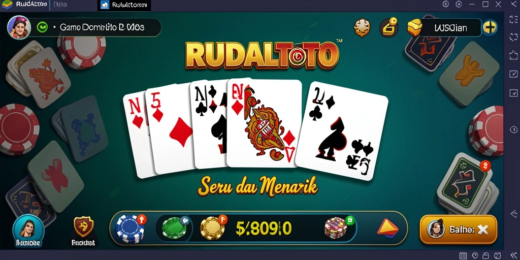 Tampilan gameplay Domino yang menarik di RUDALTOTO.