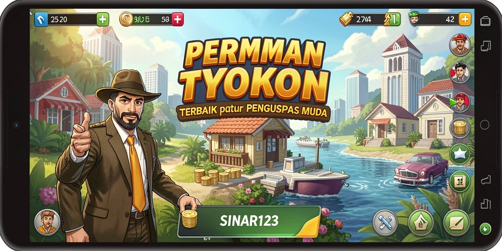 Gambaran gameplay SINAR123 yang mendebarkan di dunia Tycoon.