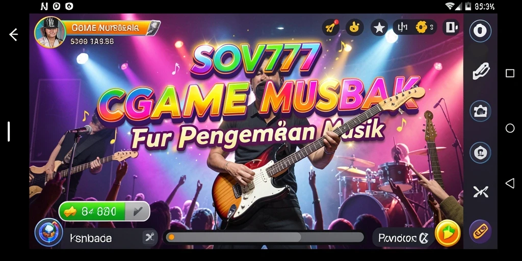 Gameplay SOV777 yang menampilkan momen seru saat bermain musik.