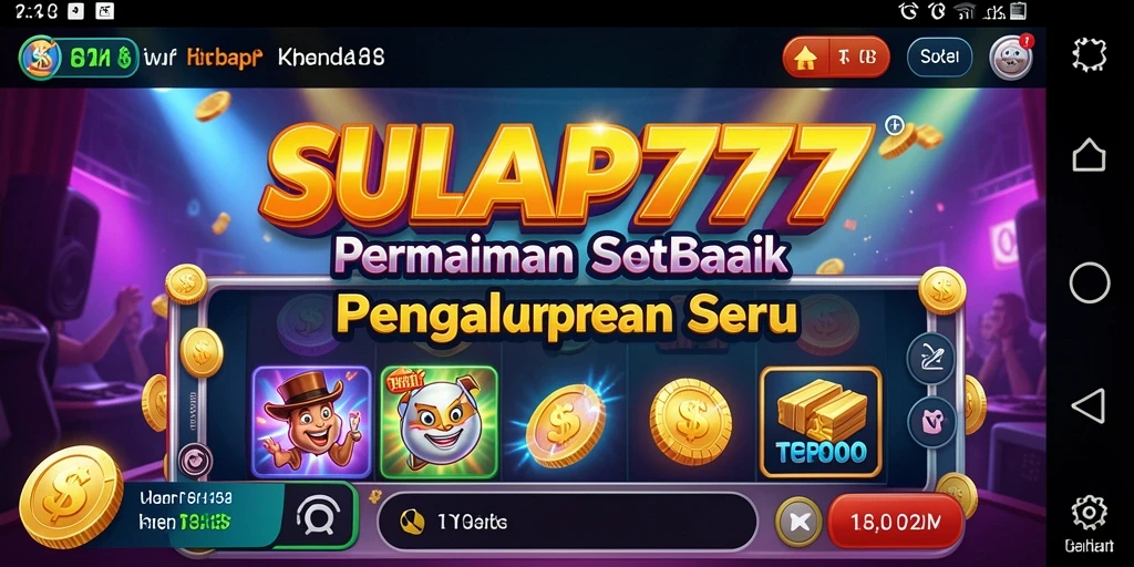 Screenshot gameplay SULAP777 menampilkan mesin slot yang menarik dengan fitur interaktif.