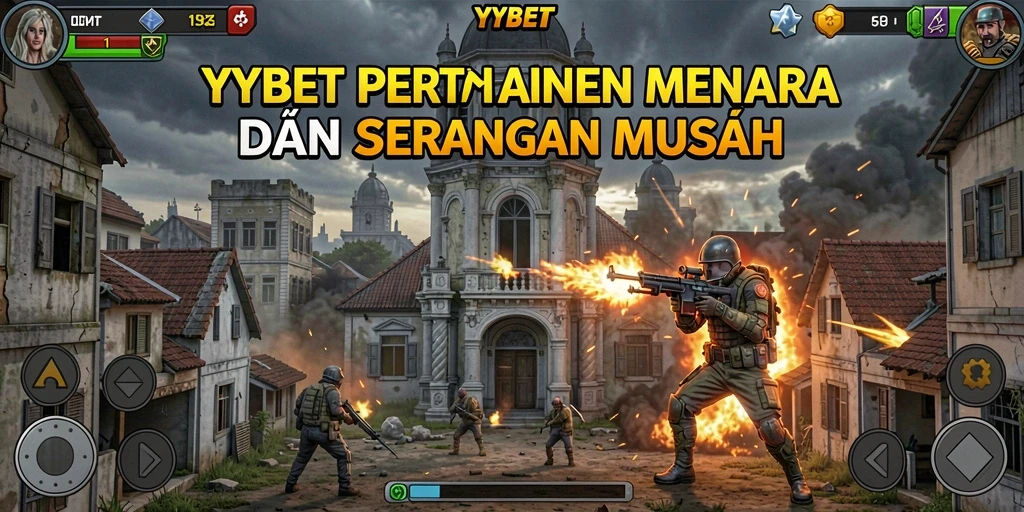 Tampilan menegangkan dari gameplay Tower Defense di YYBET.